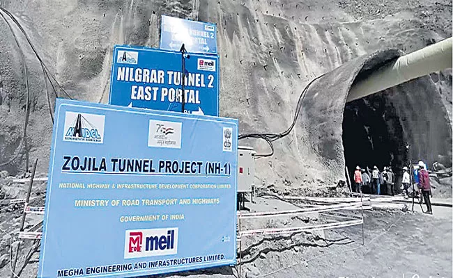 MEIL completes 5-km tunnelling work as part of Zojila project - Sakshi