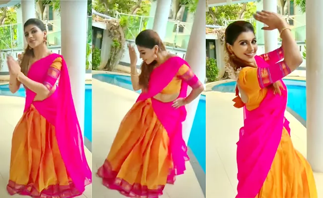 Actress Yashika Aannand Dancing For Pushpa Saami Saami Song, Video Goes Viral - Sakshi