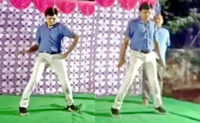 Viral Video: Kallur Tahsildar Dance With Chiranjeevi Steps On New Year - Sakshi