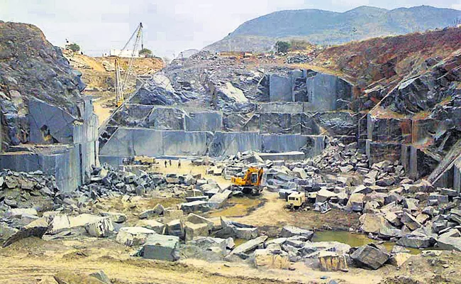 Department of Mining attacks on illegal quarries - Sakshi