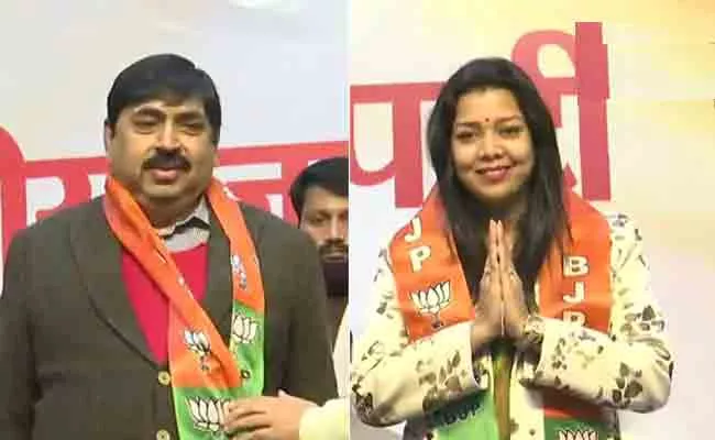 Pramod Gupta and Priyanka Maurya Joined In BJP Uttar Pradesh - Sakshi