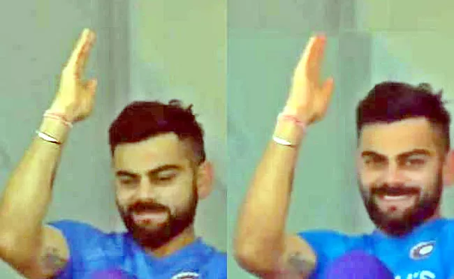 IND Vs SA:  Kohli Dance Movement Dressing Room Enjoying Pant Batting - Sakshi