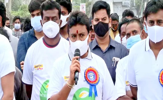 Pudami Sakshiga: Environment Awareness Rally At Vizag RK Beach