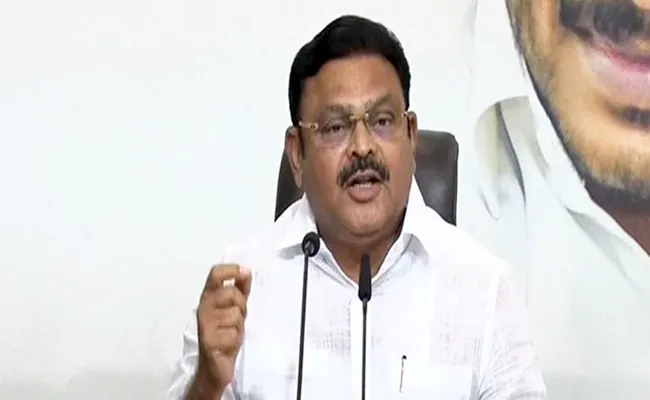 Ambati Rambabu Slams On TDP Over Gudivada Clubs Tadepalli - Sakshi