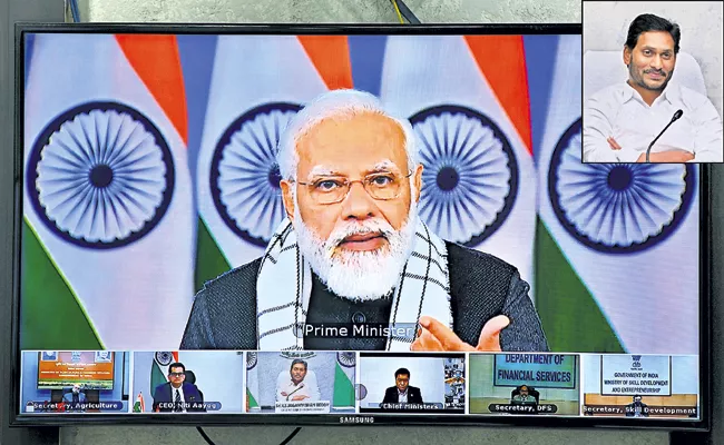 PM Modi video conference With CM Jagan and various states Chief Ministers - Sakshi