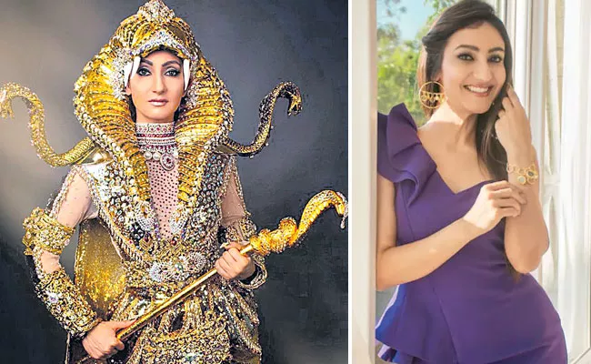 Mrs World 2022: Navdeep Kaur won the award for the Best National Costume - Sakshi