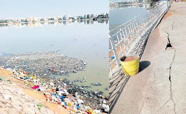 Hyderabad: Saroornagar Lake Wallows In neglect,  Spew Toxic Froth - Sakshi