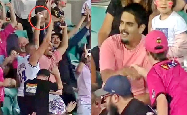 BBL Watch Person Take One-Handed Catch But Mobile In Other Hand Viral  - Sakshi