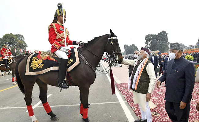 Virat, Elite Horse Of Presidents Body Guard Retires - Sakshi