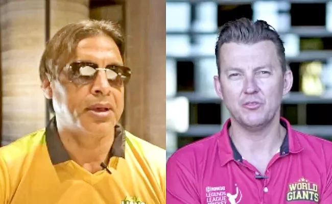 Shoaib Akhtar and Brett Lee Hilarious Conversation LLC 2022 Final Clash - Sakshi