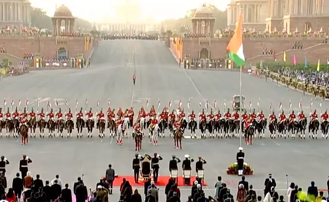 Beating The Retreat At The Republic Day Week - Sakshi