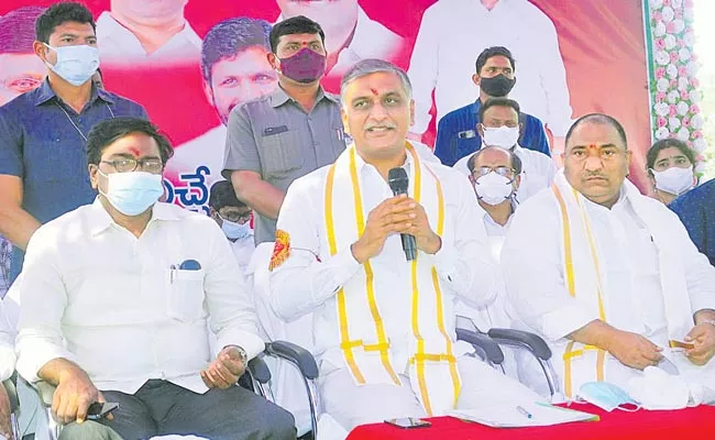 Minister Harish Rao Challenges To BJP Bandi Sanjay Over Million March In Telangana - Sakshi