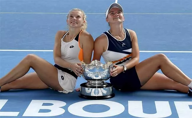 Barbora Krejcikova, Katerina Siniakova Win Australian Open 2022 Womens Doubles Title - Sakshi