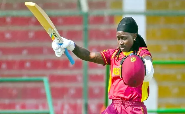 WI Women Cricketer Deandra Dottin Career-Best 150 But Rain Abandon Match - Sakshi