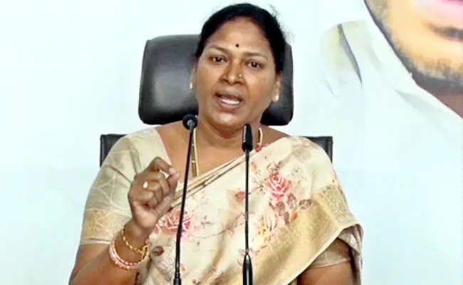 YSRCP MLC Pothula Sunitha Takes On Chandrababu Naidu - Sakshi