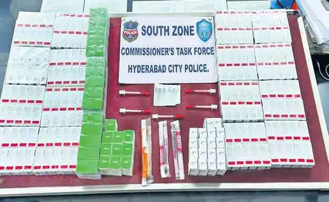 Police Arrest Two People Over Improper Use Mephentermine Sulphate Injection - Sakshi