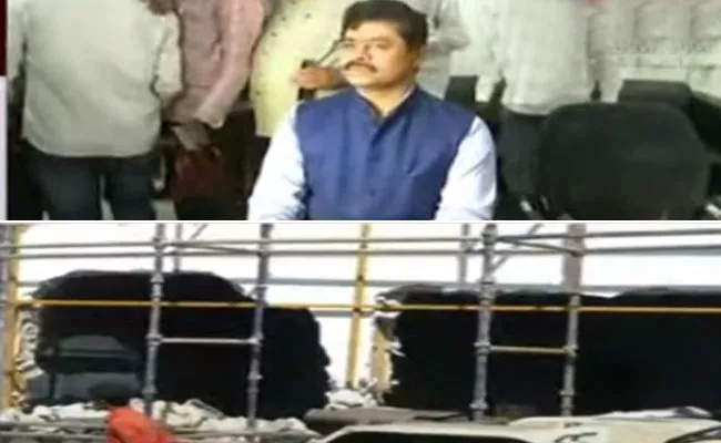 GHMC Officials Demolish CM Ramesh Illegal Construction in Hyderabad - Sakshi