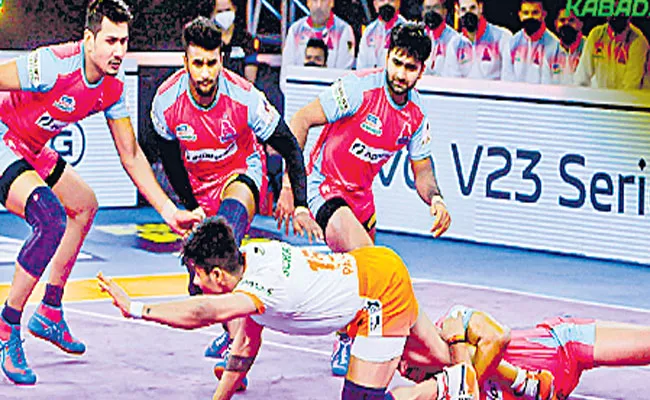 Pro Kabaddi League: Jaipur Pink Panthers Beat Puneri Paltans 31 26 - Sakshi