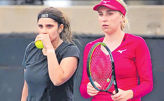 Sania Mirza Nadiia Kichenok Out Of Adelaide Open Lost Semis Clash - Sakshi