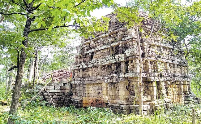 1500 Years Ago Temple Of God Restoration Work In Progress - Sakshi