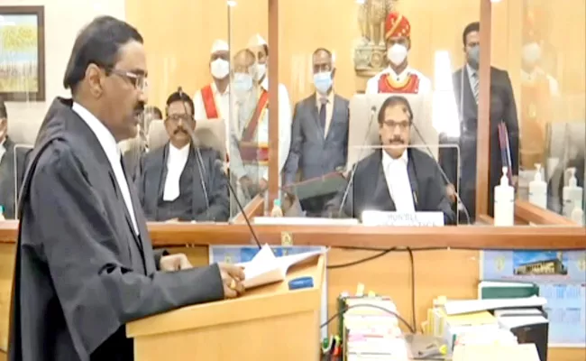 Oath of Seven Judges in Andhra Pradesh High Court - Sakshi