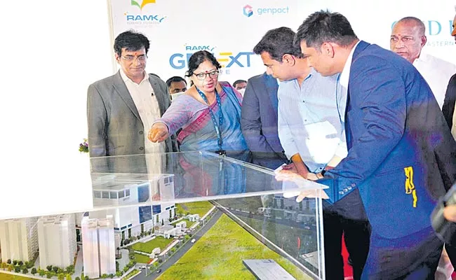 Telangana: Minister KTR To Lay Foundation Stone For Genpact Campus In Hyderabad - Sakshi