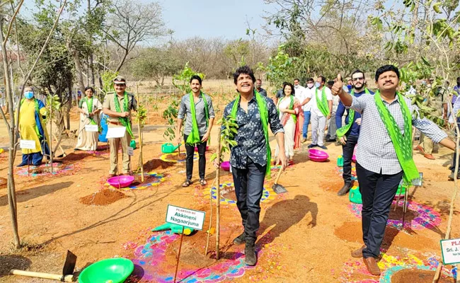 nagarjuna akkineni adopted 1000 Acres of Forest Land - Sakshi