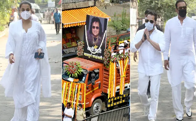 Singer Bappi Lahiri Funeral Start In Mumbai - Sakshi