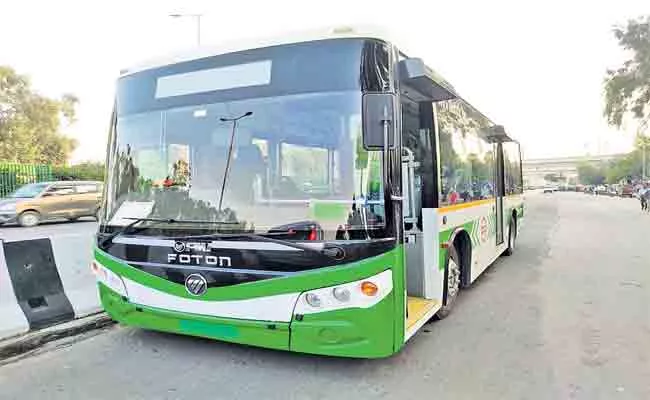 RTC Intensified its Efforts to Convert Diesel Buses Into E-buses - Sakshi