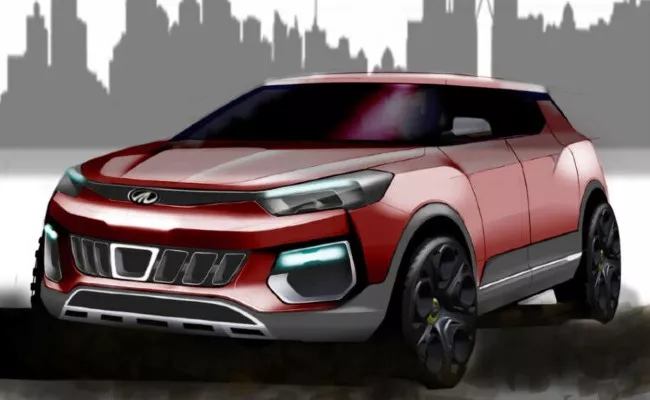 Mahindra First Electric SUV Revealed, To Challenge Tata Nexon EV - Sakshi