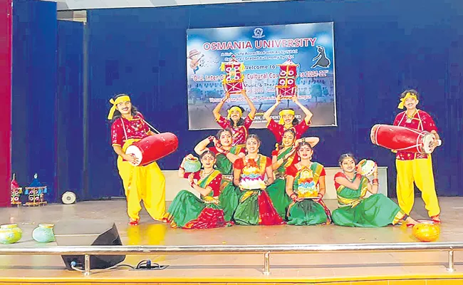 Inter Collegiate Cultural Competitions In Osmania University Campus - Sakshi