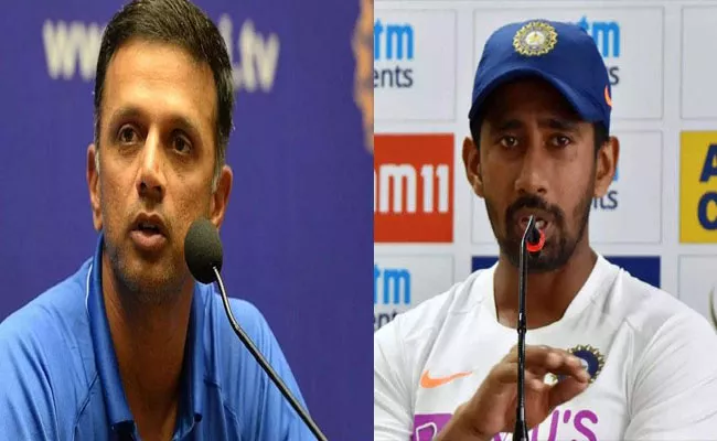 Rahul Dravid Reaction on Wriddhiman Saha Comments Not Hurt At All - Sakshi