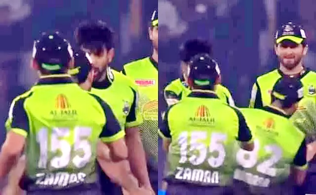 PSL 2022: Haris Rauf Slaps Teammate Kamran Ghulam For Dropping Catch - Sakshi