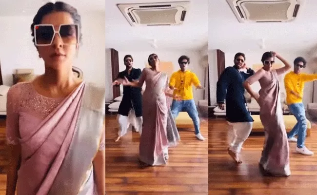 Manchu Lakshmi And Dj Tillu Mass Dance Video Viral - Sakshi