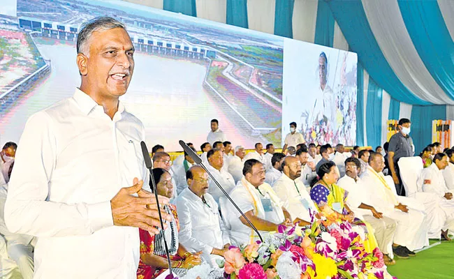 T Harish Rao Praises On Cm Kcr In Mallanna Sagar Project Inauguration Program - Sakshi