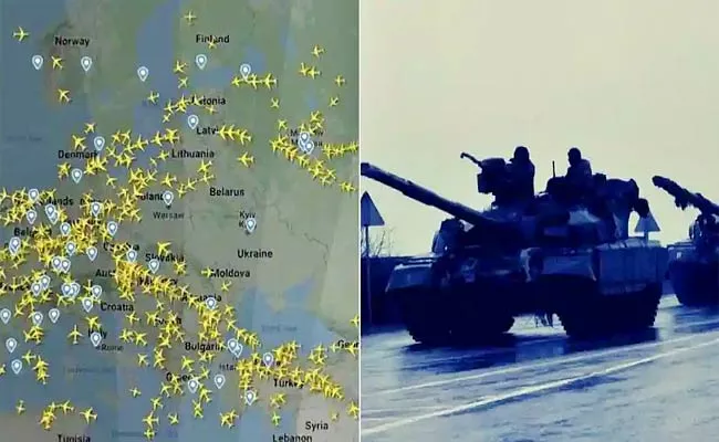 Ukraine War: Hundreds Of Flights Diverting Airspace Over Kyiv Closed - Sakshi