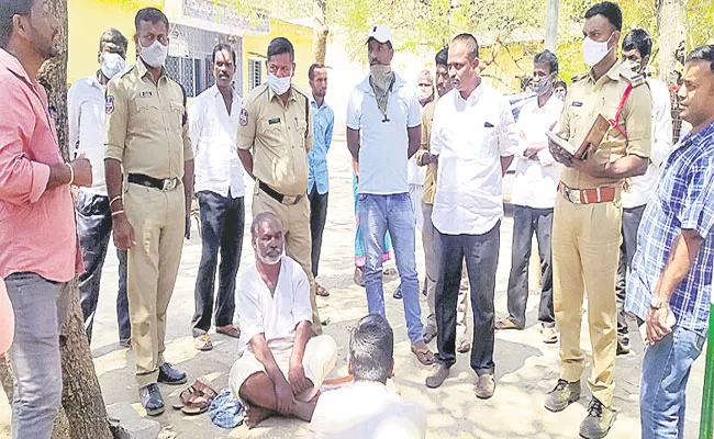 Hyderabad: Handicapped Person Attempts To Suicide At Mro Office Vikarabad - Sakshi