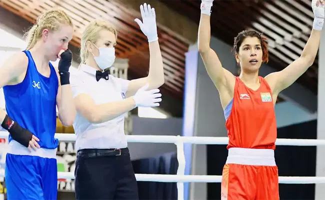 Strandja Memorial Boxing 2022: Nikhat Zareen Beats Tokyo Olympic Silver Medalist - Sakshi