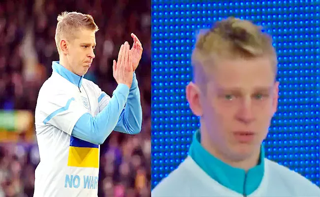 Ukraine Footballer Zinchenko Shed Tears Live Match Fans Show Support - Sakshi