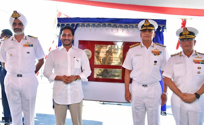 CM YS Jagan Participates In MILAN 2022 Parade In Vizag Highlights - Sakshi