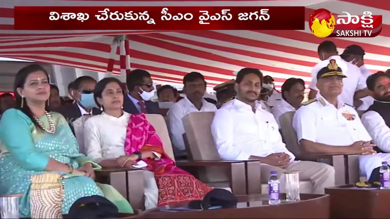 CM YS Jagan and Bharati Attends Milan 2022 Parade in Vizag