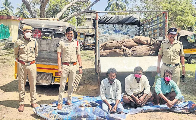 Police have arrested a gang that was smuggling turtles - Sakshi