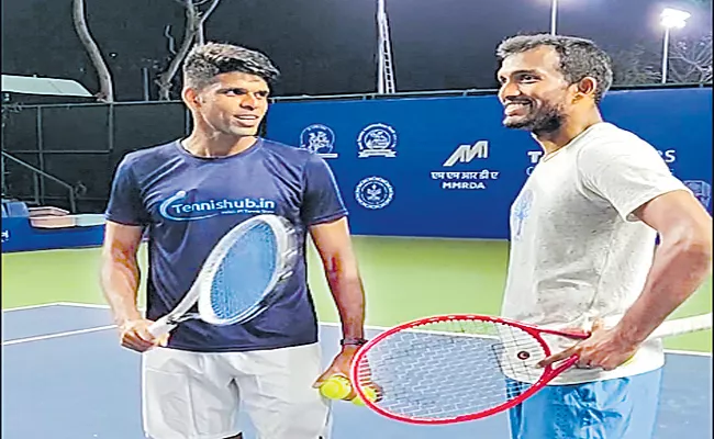 Maharashtra Open: Sriram Balaji, Vishnu Vardhan exit in doubles semis - Sakshi