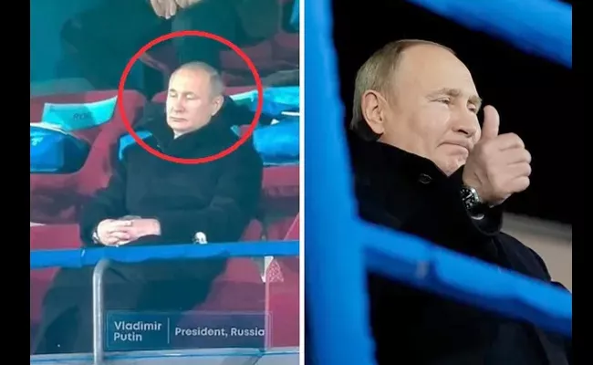 Putins Quick Nap During Opening Ceremony Of Winter Olympics - Sakshi