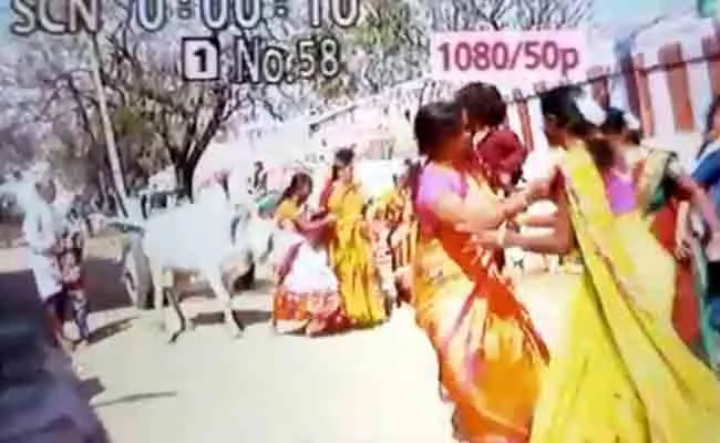 Bullock Cart Crash Into The Bridal Party In Kurnool District - Sakshi