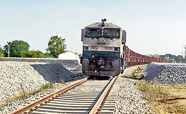 Goods Train For The First Time Between Medak And Akkannapeta - Sakshi