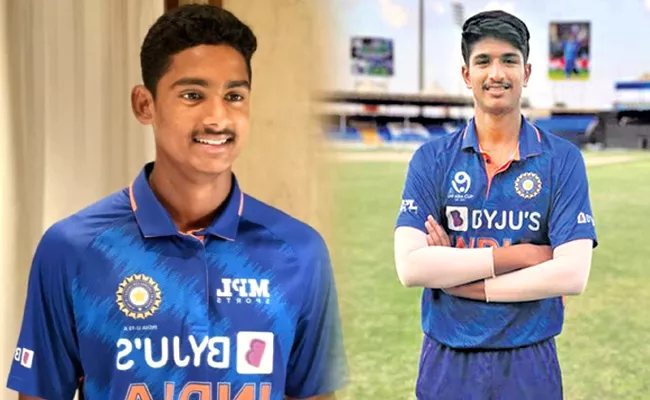 U 19 WC: ACA Reward 10 Lakhs To Shaik Rasheed HCA 10 Lakhs To Rishit Reddy - Sakshi