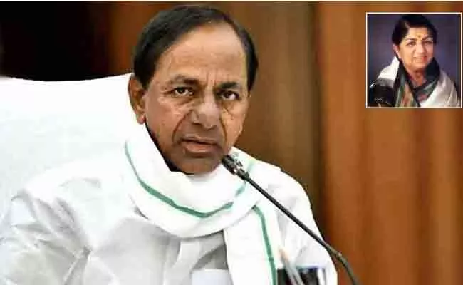 Hyderabad: Cm Kcr Pays Tribute To Lata Mangeshkar - Sakshi