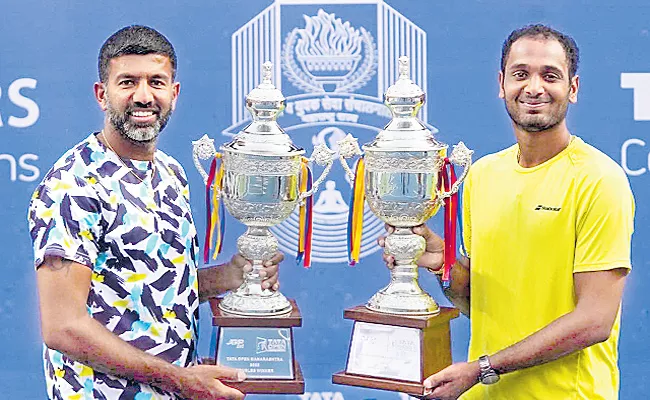 Tata Open: Rohan Bopanna Ramkumar Wins Doubles Title - Sakshi