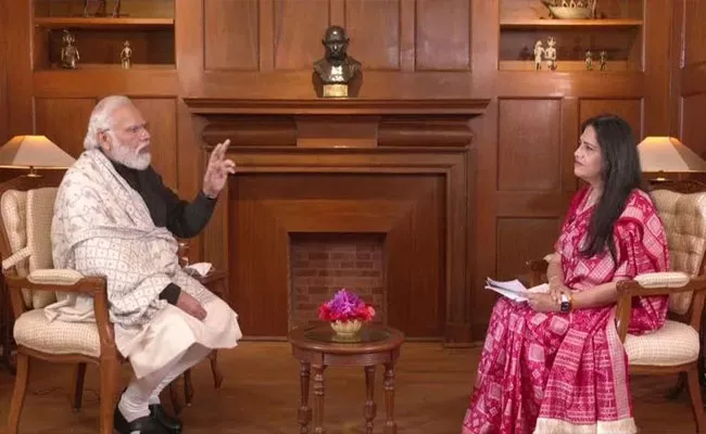 PM Modi Live Interview Ahead Of Five States Elections - Sakshi